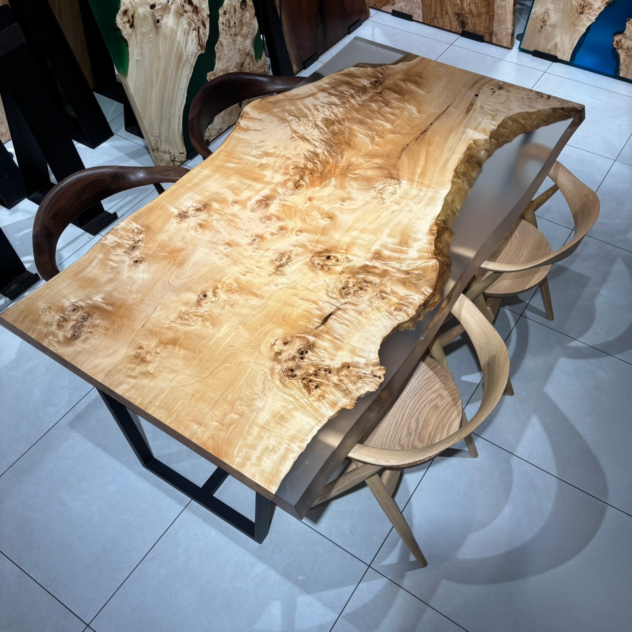 レジン店 RESIN トチ 幅180×奥行95-97×厚み5.2(cm)